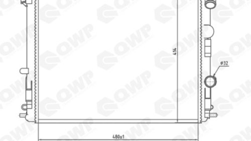 Radiator racire motor WRA114 QWP