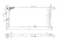 Radiator racire OPEL KADETT E 1,6D/1,8/2,0B - OEM-NRF: 52019|NRF52019 - W02391861 - LIVRARE DIN STOC in 24 ore!!!