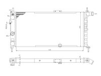 Radiator racire Opel Kadett E (T85), 09.1984-09.1991, Motorizare 1, 6 55/60kw, 1, 8 66/74/82/85kw Benzina, cutie Manuala, dimensiune 630x322x23mm, Cu lipire fagure mecanica, Aftermarket