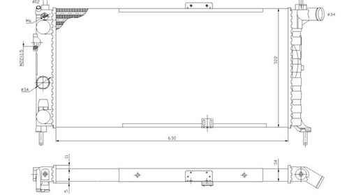 Radiator racire Opel Kadett E (T85), 09.1984-