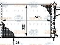 Radiator racire OPEL VECTRA A 1,4-1,6B -AC 88- - OEM-NRF: 58775|NRF58775 - W02342789 - LIVRARE DIN STOC in 24 ore!!!