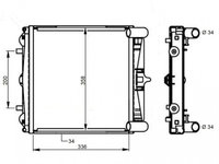 Radiator racire Porsche 911 (996) Carrera/Carrera 4, 1997-07.2001 Motorizare 3, 4 B6 221kw, Porsche Boxster (986), 1996-08.1999 Motor 2, 5 B6 150kw Benzina, tip climatizare cu/fara AC, cutie M/A, modul stanga, dimensiune 350x355x32mm, Cu lipire fagur