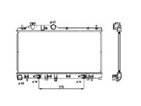 Radiator racire Subaru Forester (Sh), 06.2008-2013 2, 0 110kw/2, 5 125kw, Benzina, Automat, Cu/fara AC, diametru intrare/iesire 40/40mm, 686x340x16, Cu lipire fagure prin brazare KOYO