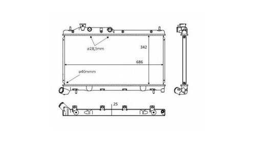 Radiator racire Subaru XV 2011-2016 #2 026M07