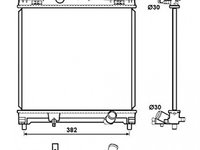 Radiator racire Toyota Iq (Aj1), 09.2008-, Motorizare 1.0 50kw, 1, 33 72kw Benzina, tip climatizare cu/fara AC, cutie M/A, dimensiune 394x375x16mm, Cu lipire fagure prin brazare, Aftermarket