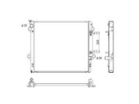 Radiator racire Toyota Land Cruiser 120 (Fj120) 09.2002-10.2006 Motor 3, 0 D-4d 120kw Diesel, tip climatizare Cu/fara AC, cutie automata, diametru intrare/iesire 38/38mm, dimensiune 650x600x24mm, Cu lipire fagure prin brazare, KOYO