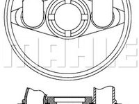 Radiator racire ulei, cutie de viteze automata (CLC184000S MAHLE KNECHT) SEAT,SKODA,VW