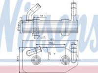 Radiator racire ulei, cutie de viteze automata AUDI A3 (8L1) (1996 - 2003) NISSENS 90667 piesa NOUA