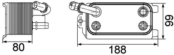 Radiator racire ulei cutie viteze automata MAHLE FORD C-MAX II Van 2010-2019 - CLC 72 000P