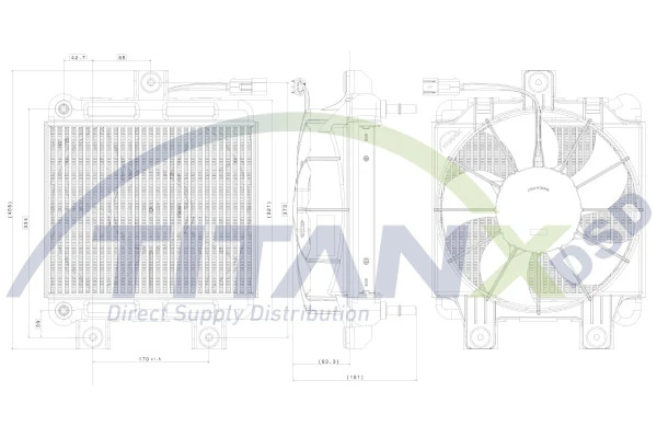 Radiator racire ulei cutie viteze automata TITANX OX359001