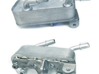 Radiator racire ulei motor, termoflot BMW Seria 5 E39, 09.1998-2003, motor 3.5 V8, 180 kw, 4.4 V8, 210 kw, 535i, 540i benzina, 162x78x42 mm, racitor transmisie, garnituri incluse, din aluminiu