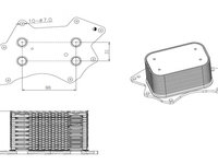 Radiator Racire Ulei Termoflot Audi A4 B8/8K 2007 2008 2009 2010 2011 Sedan 4-usi 31816 12-196-719