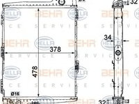 Radiator racire VW / AUDI 80 1,9-2,3 -91 - OEM-NRF: 58579|NRF58579 - W02234464 - LIVRARE DIN STOC in 24 ore!!!