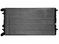 Radiator racire Vw New Beetle, 01.1998-2010 Motor 1, 4 55kw, 1, 6 74/75kw, 1, 8 T 110/132kw, 1, 9 Tdi 66/74/77kw, 2, 0 85kw Diesel/Benzina, tip climatizare cu/fara AC, cutie M/A, cu conectori rapizi intrare/iesire, dimensiune 650x355x31mm, Cu lipire 