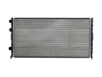 Radiator racire Vw Passat (B4), 09.1993-12.1996 2,0 79/85/110kw Cv Manuala Cu Ac, 2,8 Vr6 128/2,9 Vr6 135kw Cv Manuala Cu/Fara Ac Benzina, cu conectori rapizi intrare/iesire, 720x370x34, Cu lipire fagure mecanica Aftermarket