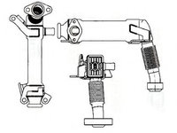 Radiator, recirculare gaze de esapament BMW 7 (E65, E66, E67) (2001 - 2009) NRF 48001