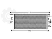 RADIATOR SUPLIMENTAR 4.0 CDI DIESEL (590x265x21) MERCEDES S CLASS (W220) 98-05 cod origine 2205001503