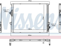 Radiator temperatura scazuta, intercooler NISSENS 606397