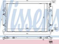 Radiator temperatura scazuta, intercooler VW CADDY IV combi (Saab, SAJ) (2015 - 2016) NISSENS 65340