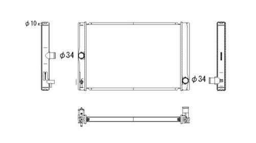 RADIATOR TOYOTA AURIS, YARIS 1.4 D - PRODUS N