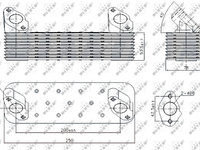 Radiator ulei 31250 NRF pentru Bmw Seria 5 Bmw 2500-3 3 Bmw Seria 7 Vw Passat Bmw Seria 6 Nissan Primera Volvo V70 Mercedes-benz Ng Mercedes-benz Mk Mercedes-benz Sk Mercedes-benz O Man Lion Man Ul Man NU Man Nl Man SU Man Sg Mercedes-benz Tourismo M