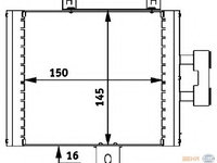 Radiator ulei 8MO 376 726-271 HELLA pentru Mercedes-benz S-class Mercedes-benz Cl-class Mercedes-benz Sl