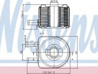 Radiator ulei 90603 NISSENS pentru CitroEn Xantia Peugeot 406 CitroEn Dispatch CitroEn Jumpy Fiat Scudo CitroEn Xsara Peugeot 306 Peugeot 806 Peugeot 607 CitroEn Evasion CitroEn Synergie Fiat Ulysse Peugeot 206 CitroEn Berlingo Peugeot Grand Peugeot 