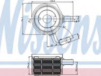 Radiator ulei 90669 NISSENS pentru Renault Kangoo Renault Modus Dacia Logan Renault Logan Renault Tondar Renault Symbol Renault Thalia Renault Clio Renault Megane Renault ScEnic Renault Grand Renault Euro