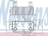 Radiator ulei 90675 NISSENS pentru Bmw Seria 3 Bmw Seria 5