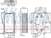 Radiator ulei 90783 NISSENS pentru Mercedes-benz S-class Mercedes-benz E-class Mercedes-benz Glk-class Mercedes-benz C-class Mercedes-benz Slk Mercedes-benz Cls Mercedes-benz M-class Mercedes-benz Clk Mercedes-benz Gl-class Mercedes-benz Sl Mercedes-