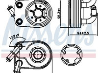 Radiator ulei 90794 NISSENS pentru Fiat Doblo Alfa romeo 147 Alfa romeo 156 Fiat Bravo Fiat Ritmo Fiat Stilo