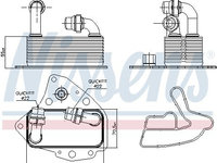 Radiator ulei 90803 NISSENS pentru Alfa romeo Brera Alfa romeo Spider Alfa romeo 159 Fiat Doblo Fiat Pratico Opel Astra Vw Beetle Vw Novo Opel Zafira Opel Insignia Opel Combo Man Tga Man Tgx Man Tgs