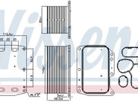 Radiator ulei 90922 NISSENS pentru Renault Master Nissan Nv400 Renault Trafic Opel Vivaro Nissan Primastar Renault Koleos Opel Movano Nissan X-trail Renault Alaskan