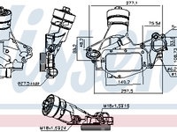 Radiator ulei 90931 NISSENS pentru Opel Astra Opel Corsa