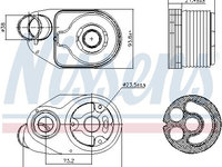 Radiator ulei 90932 NISSENS pentru Iveco Daily