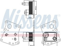 Radiator ulei 90943 NISSENS pentru Mercedes-benz C-class Mercedes-benz E-class