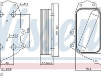 Radiator ulei 91108 NISSENS pentru Mercedes-benz A-class Mercedes-benz B-class