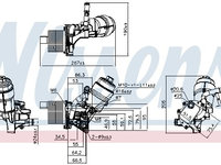 Radiator ulei 91161 NISSENS pentru Opel Astra Opel Insignia Opel Zafira Chevrolet Orlando Opel Corsa