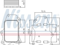 Radiator ulei 91234 NISSENS pentru Peugeot 308 Peugeot 3008 Peugeot 5008 Peugeot Rifter Opel Grandland CitroEn C3 Opel Combo Peugeot 2008 Peugeot 208 CitroEn C4 CitroEn Grand Peugeot 508 Peugeot 301 CitroEn Berlingo CitroEn Spacetourer Opel Crossland