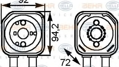Radiator ulei AUDI A4 (8E2, B6) - Cod intern: