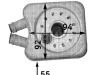 Radiator ulei CLC45000S MAHLE pentru Vw Golf Seat Cordoba Ford Galaxy Seat Alhambra Vw Transporter Skoda Octavia Vw Lt Seat Arosa Seat Toledo Seat Leon Seat Ibiza Vw Polo Skoda Superb Audi A4 Vw Multivan Vw Caddy Vw Crafter Vw Kombi