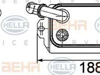 Radiator ulei cutie automata FORD FIESTA VI Van HELLA 8MO 376 747-161