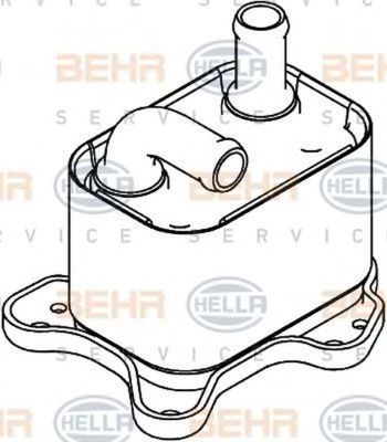 Radiator ulei cutie automata OPEL ASTRA H combi L35 HELLA 8MO376792791