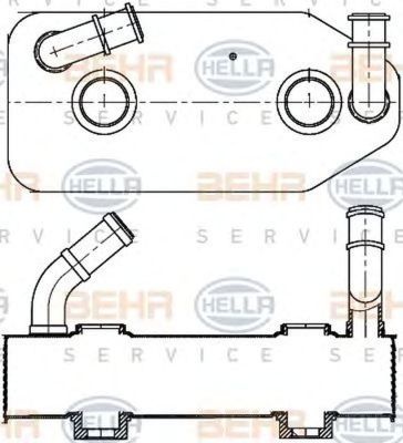 Radiator ulei cutie automata VW BORA combi 1J6 HELLA 8MO376787681