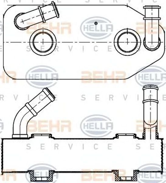 Radiator ulei cutie automata VW BORA combi 1J6 HELLA 8MO 376 787-681