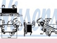 Radiator ulei cutie automata VW PASSAT Variant 3C5 NISSENS 90732