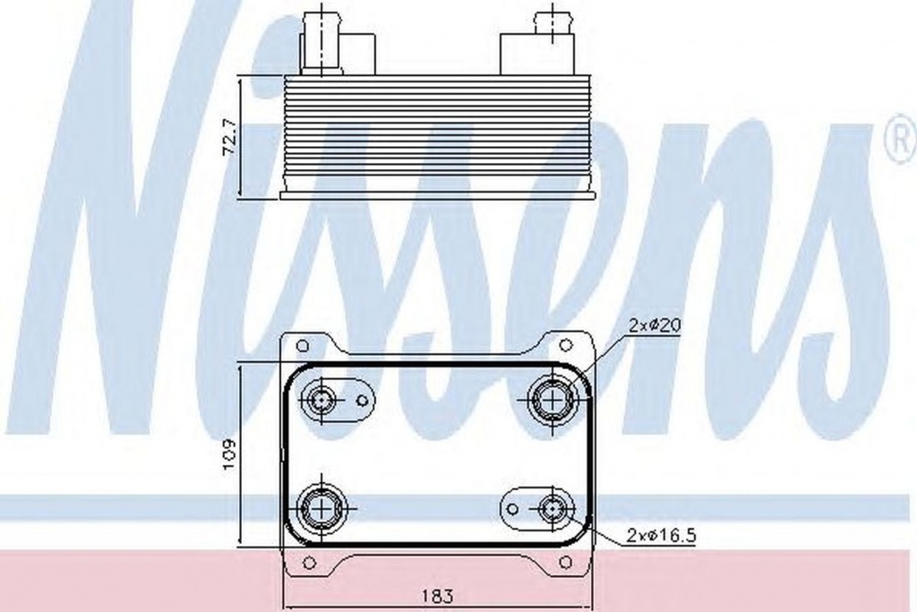 Radiator ulei cutie automata VW PASSAT Variant 3C5 NISSENS 90747