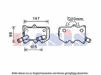 RADIATOR ULEI KIA SORENTO II (XM) 2.0 CRDi -PRODUS NOU