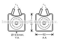 Radiator ulei termoflot AUDI A3 8L1 AVA VW3215