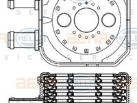 Radiator ulei termoflot AUDI A6 4B2 C5 HELLA 8MO 376 701-474